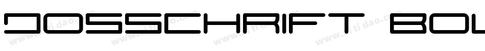 Josschrift Bold字体转换